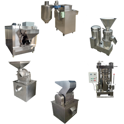 24kw Bean To Bar Chocolate Machine 200kg خط إنتاج مسحوق الكاكاو