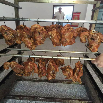 البخار الصناعي تدخين الأسماك فرن كهربائي 50 كجم دفعة آلة تدخين السجق