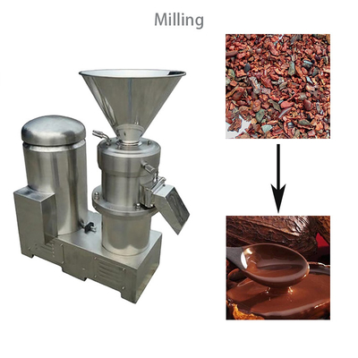 24kw Bean To Bar Chocolate Machine 200kg خط إنتاج مسحوق الكاكاو